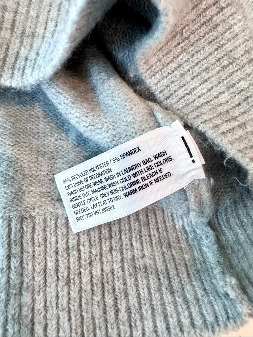 Cat & Jack Girls’ Gray Pearl-Embellished Crewneck Sweater, Size S (6-7)